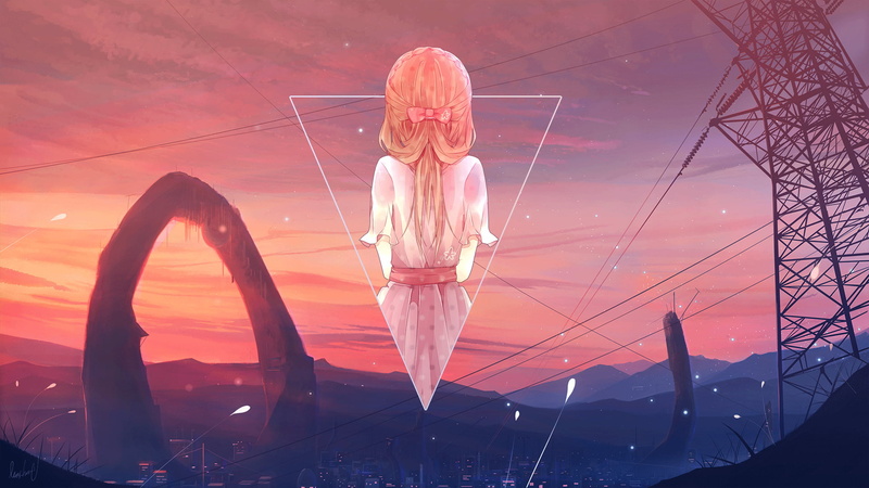 绝美动漫少女壁纸合集 用画中画解锁二次元风景