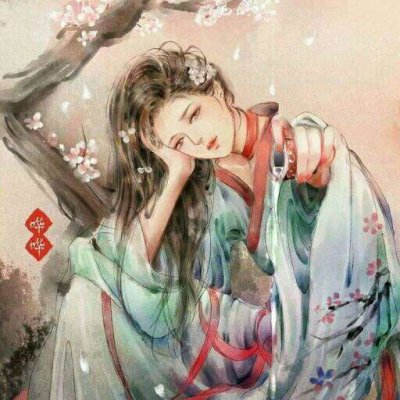 19张高清古风水墨女生QQ头像 氛围感拉满
