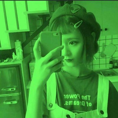 整张都是绿色的女生高清头像 19张个性款