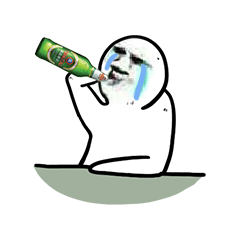 喝酒emo必备！饮酒痛哭表情包合集