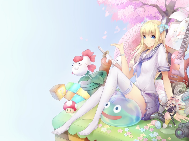动漫少女壁纸分享 轻松戳中你的审美点