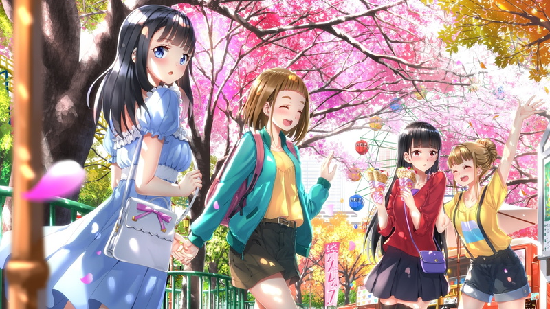 这群少女与孩童的多彩动漫壁纸