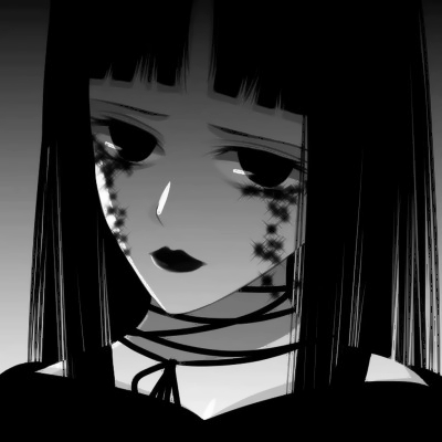 黑白氛围感拉满！18张高清动漫丧气女生头像合集