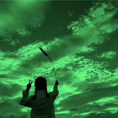 霸气又带感！15张高清不露脸绿色系女生QQ头像