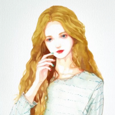 24张高清好看！女生手绘高冷唯美卡通头像合集
