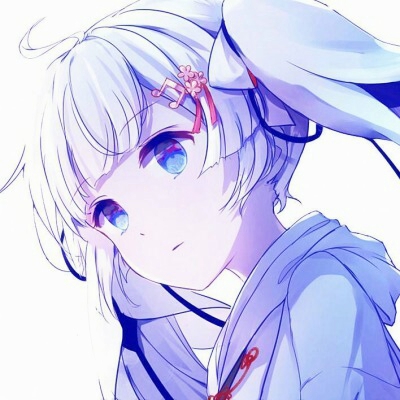 7张高清蓝色系动漫女生QQ头像 氛围感拉满