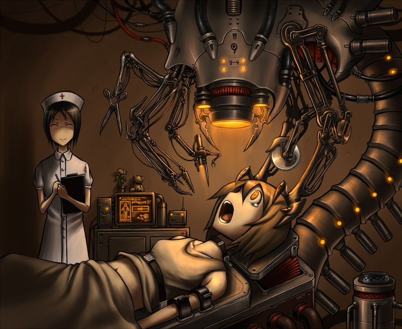 惊悚手术主题动漫少女720P高清壁纸