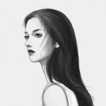 30款不同风格手绘女生插画头像 微信头像专属素材合集