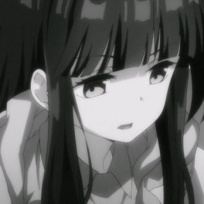 12张高清黑白丧系女生动漫头像 自带伤感氛围感