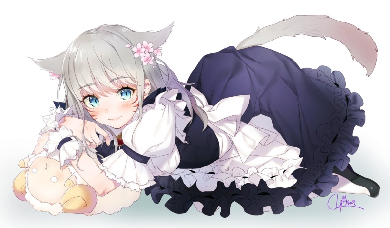 最终幻想主题壁纸来了！猫娘少女的1080P高清美图合集