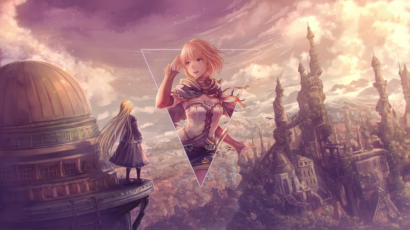氛围感拉满的二次元少女画中画壁纸合集