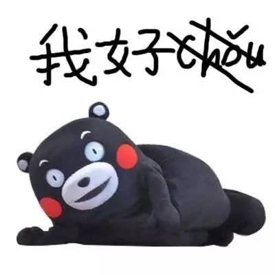 这套熊本熊表情包火了！主打“我连丑字都不会写”的自嘲梗