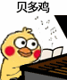 聊天斗图必备！小黄鸡弹琴GIF表情包合集