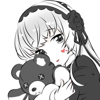 抱着娃娃的可爱动漫女生闺蜜头像 共14张高清资源