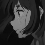 14张高清黑白动漫女生头像 氛围感拉满的卡通女头合集