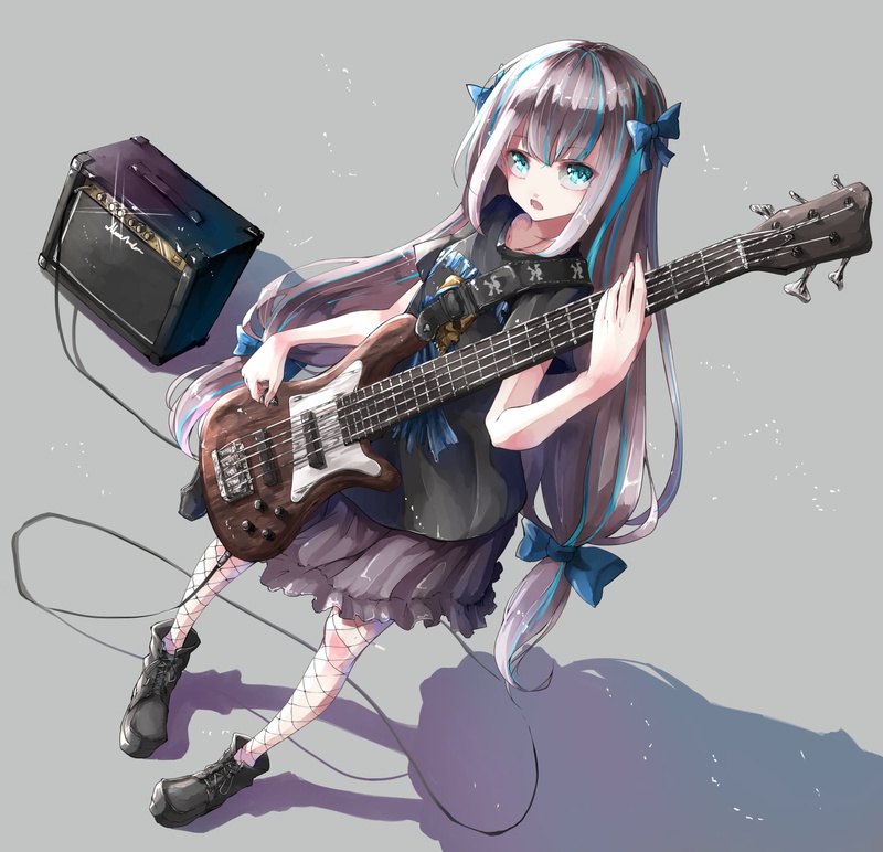 绝美二次元少女贝斯手壁纸合集