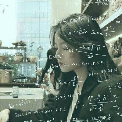 22张高清霸气女生QQ头像 搭配数学公式超有范儿