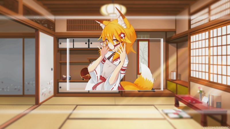 4K画中漫少女壁纸！这款《贤惠幼妻仙狐小姐》手机壁纸太绝了