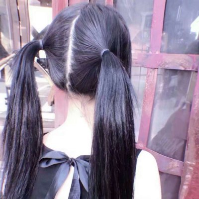 18张超萌双马尾女生背影头像 高清可爱款直接存