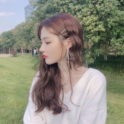 14张高清清新款！微信美女侧脸头像合集
