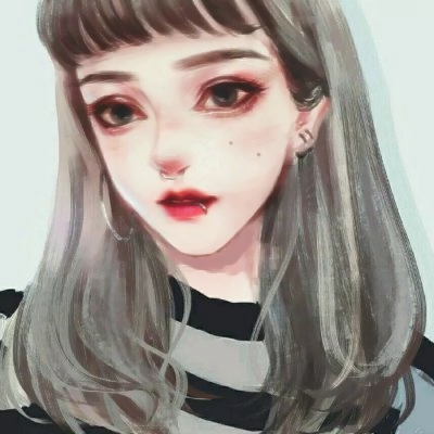 24张高清好看！女生手绘高冷唯美卡通头像合集