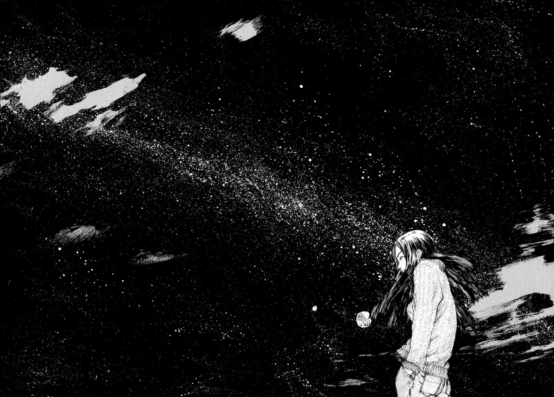 这组二次元壁纸太绝了！黑白漫画风少女氛围感拉满