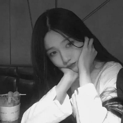 微信黑白伤感女生头像来啦，22张高清图可直接下载