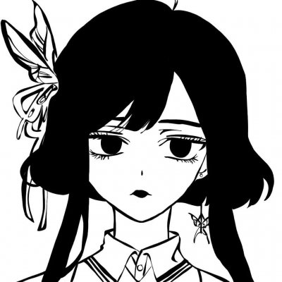 6张超飒黑白动漫女生头像，冷酷霸气感拉满