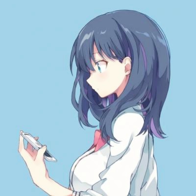 蓝色系卡通忧郁女生头像 28张高清图分享