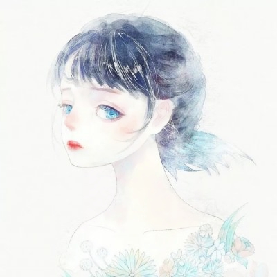 24张高清好看！女生手绘高冷唯美卡通头像合集