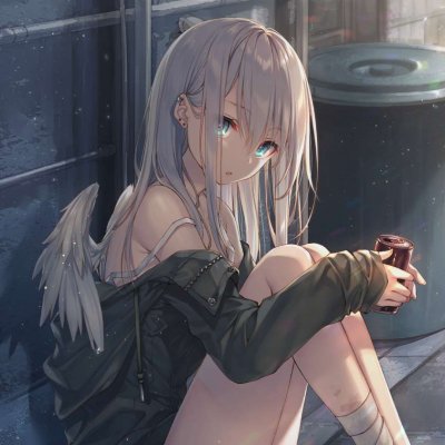 14张高清二次元伤感动漫女生头像合集