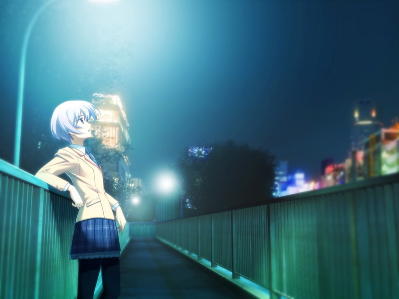《Chaos;Head》岸本绫濑校服壁纸合集 氛围感拉满