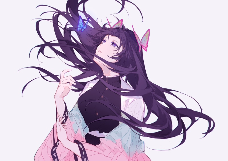 鬼灭之刃绝美壁纸来啦！蝴蝶忍姐姐同人美图高清5K版