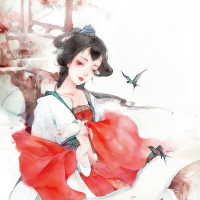 17张高清好看的女生古风动漫手绘头像