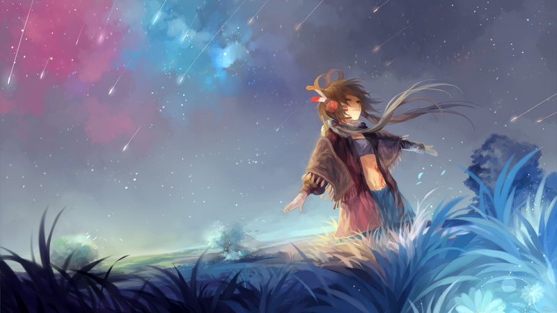 星空下的洛天依同人壁纸合集