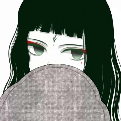 黑白氛围感拉满！18张高清动漫丧气女生头像合集