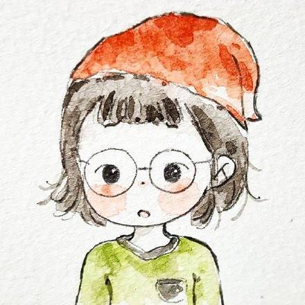 软乎乎的水彩少女头像合集
