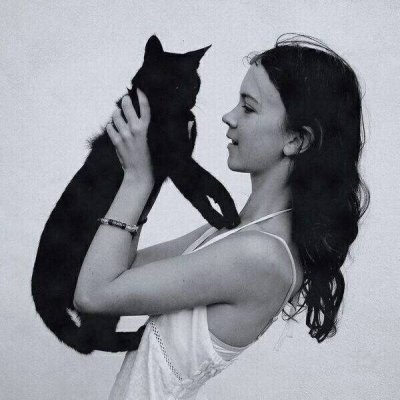 18张高清高冷气质女生黑白头像合集