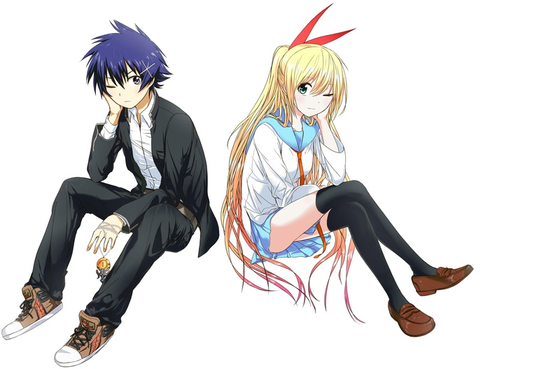 《伪恋》男女主角高清壁纸 黑发穿搭全帧造型