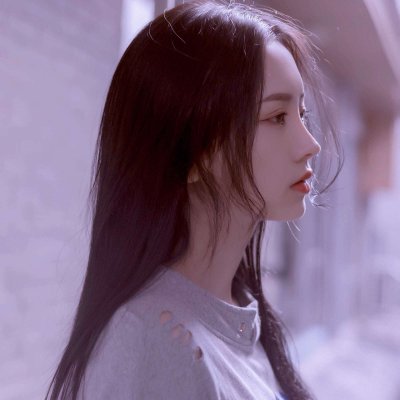 14张高清清新款！微信美女侧脸头像合集