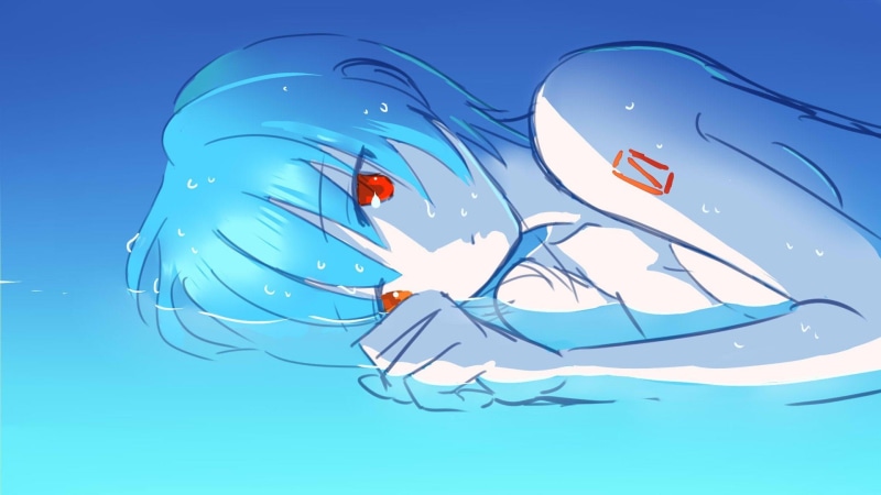 绫波丽绝美壁纸！新世纪福音战士霓虹风高清美图