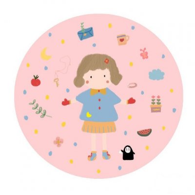 9张可爱小清新女生卡通头像 高清好看直接存