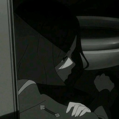 12张高清黑白丧系女生动漫头像 自带伤感氛围感