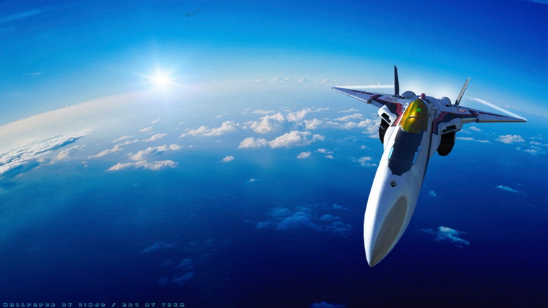 超燃动漫战机壁纸合集 蓝天云层硬核氛围感拉满