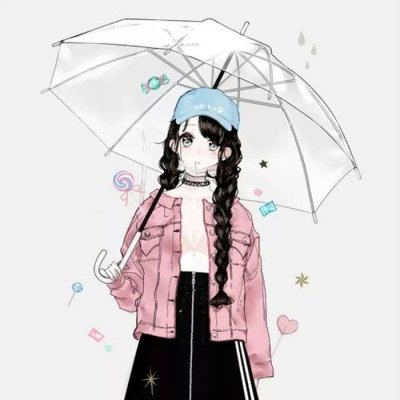 35张高清冷漠感女生漫画头像 可以直接下载的个性头像合集