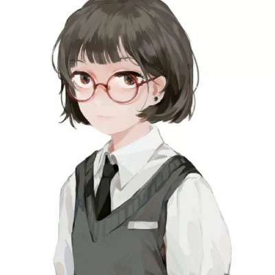 24张高清好看！女生手绘高冷唯美卡通头像合集