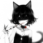 12张暗黑风妖系动漫猫女头像 高清猫系女生头像合集