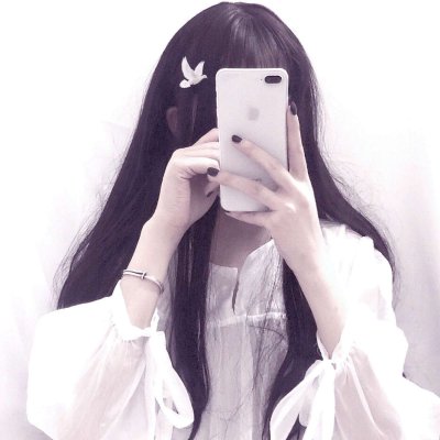 女生用手机挡脸的霸气QQ头像来啦！33张高清手机控风格头像合集