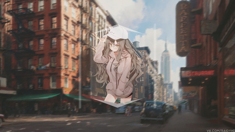 双叶里绪画中画动漫壁纸