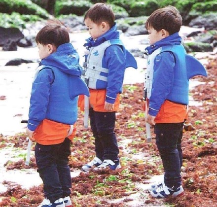 宋家三胞胎正式升入小学啦